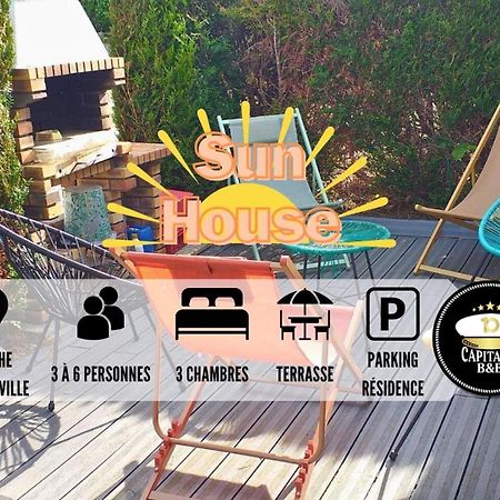 Апартаменты Sun House - Terrasse Parking Prive Gratuit Труа Экстерьер фото